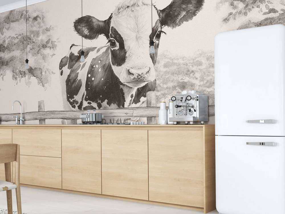 Kounge på en eng beige