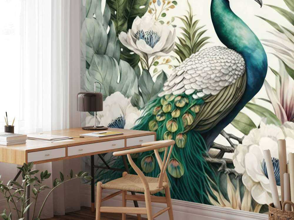 Påfugl Flora i Harmoni