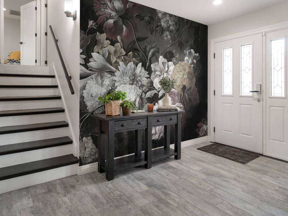 Buket med valmuer og krokus