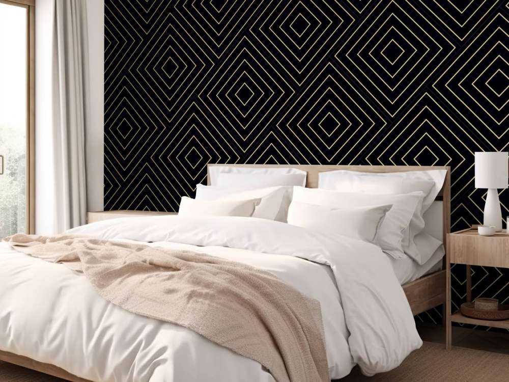 Chevron mønster, sort