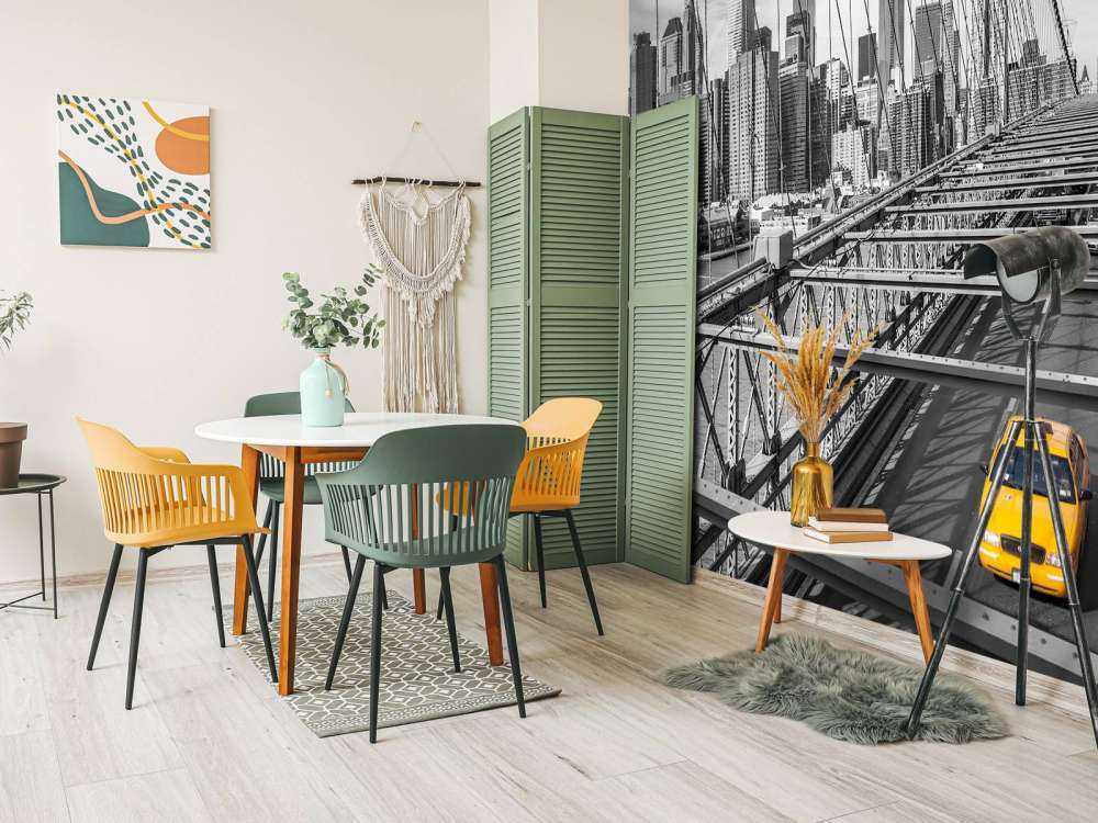 En taxa over Brooklyn Bridge