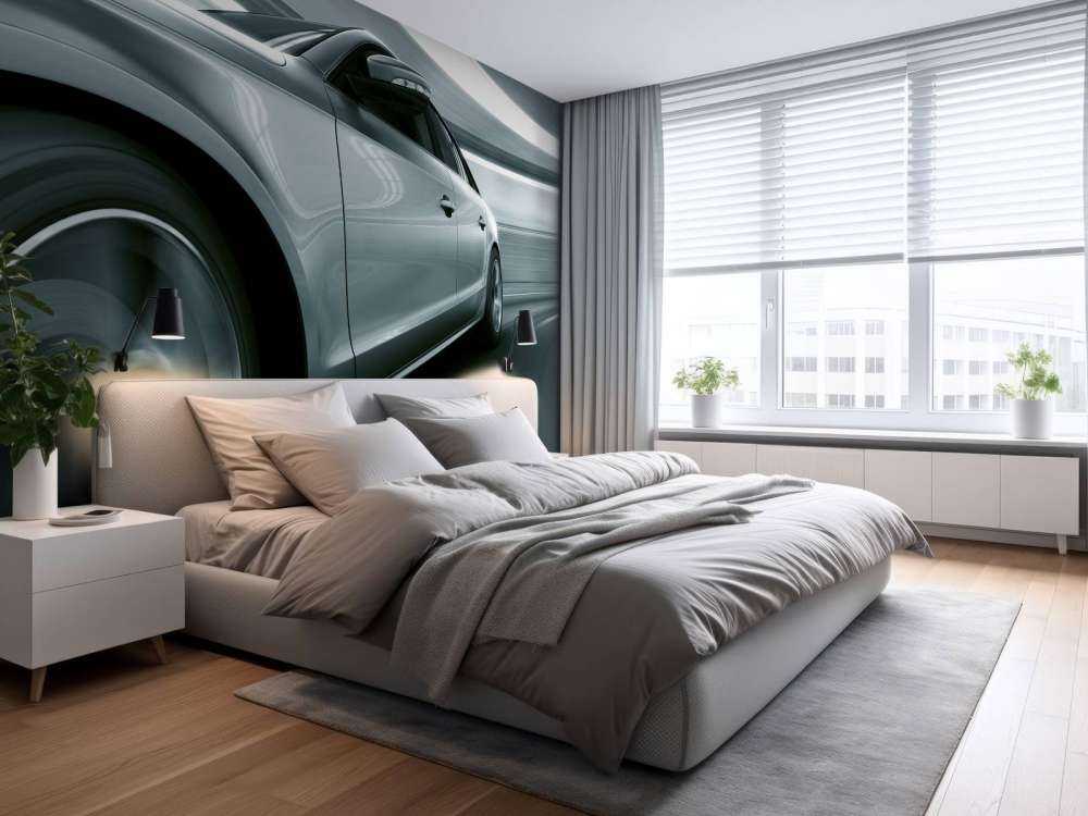 Grå bil