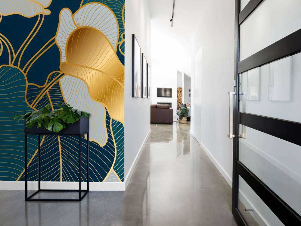 Lyxig guld Art Deco