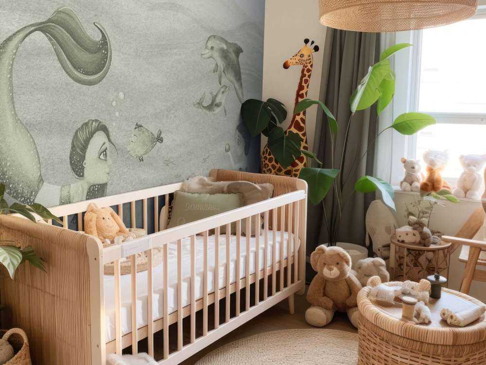 Sjöjungfrus värld i grönt