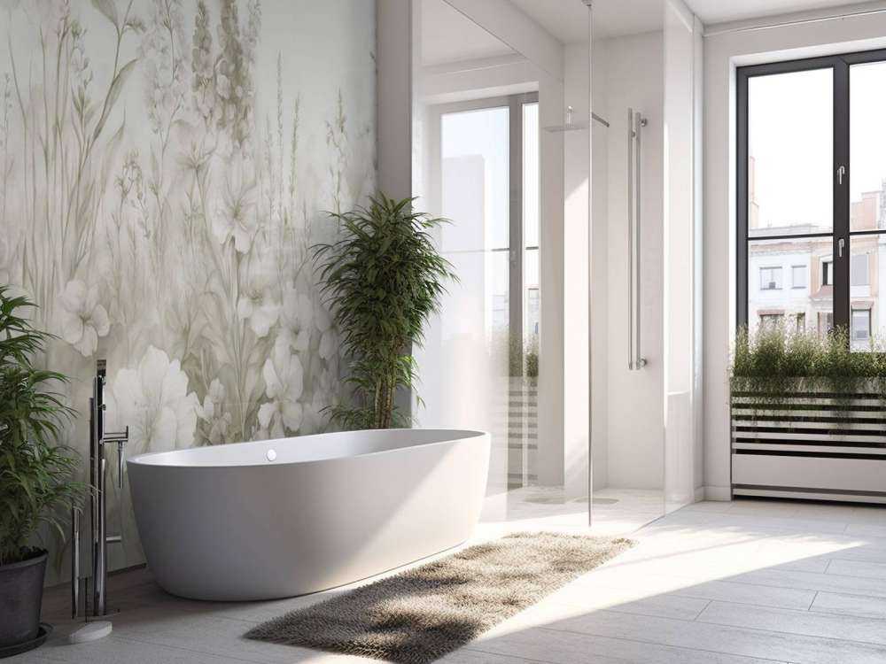 Mjuk engelsk trädgård - taupe