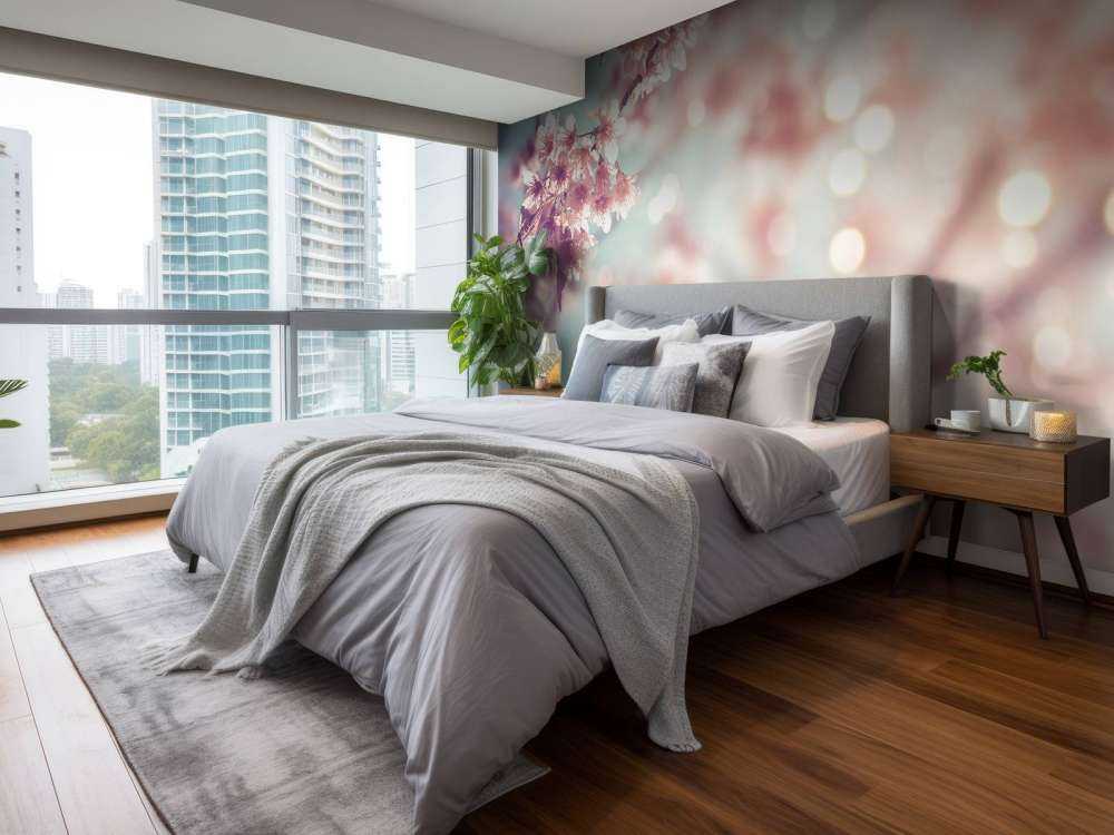 Närbildblomningfilial