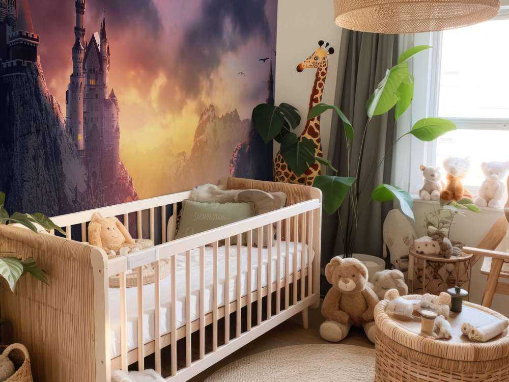 Slottet i solnedgången