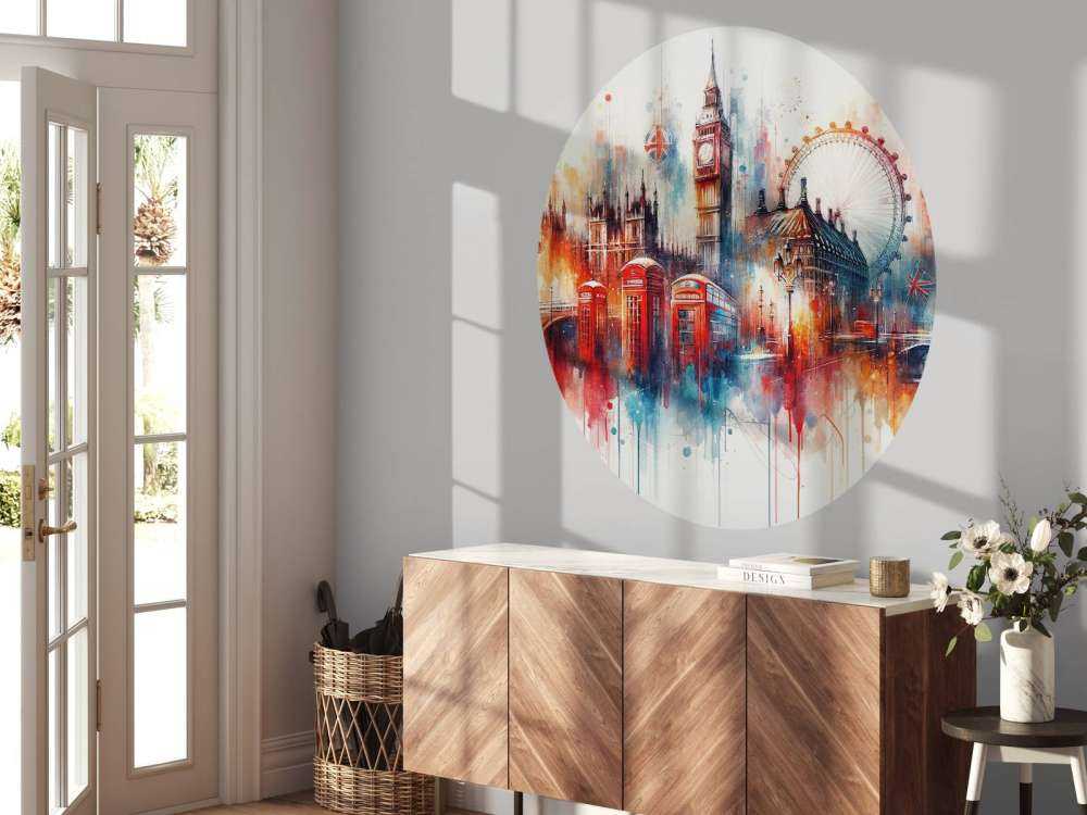 Akvarell London Skyline