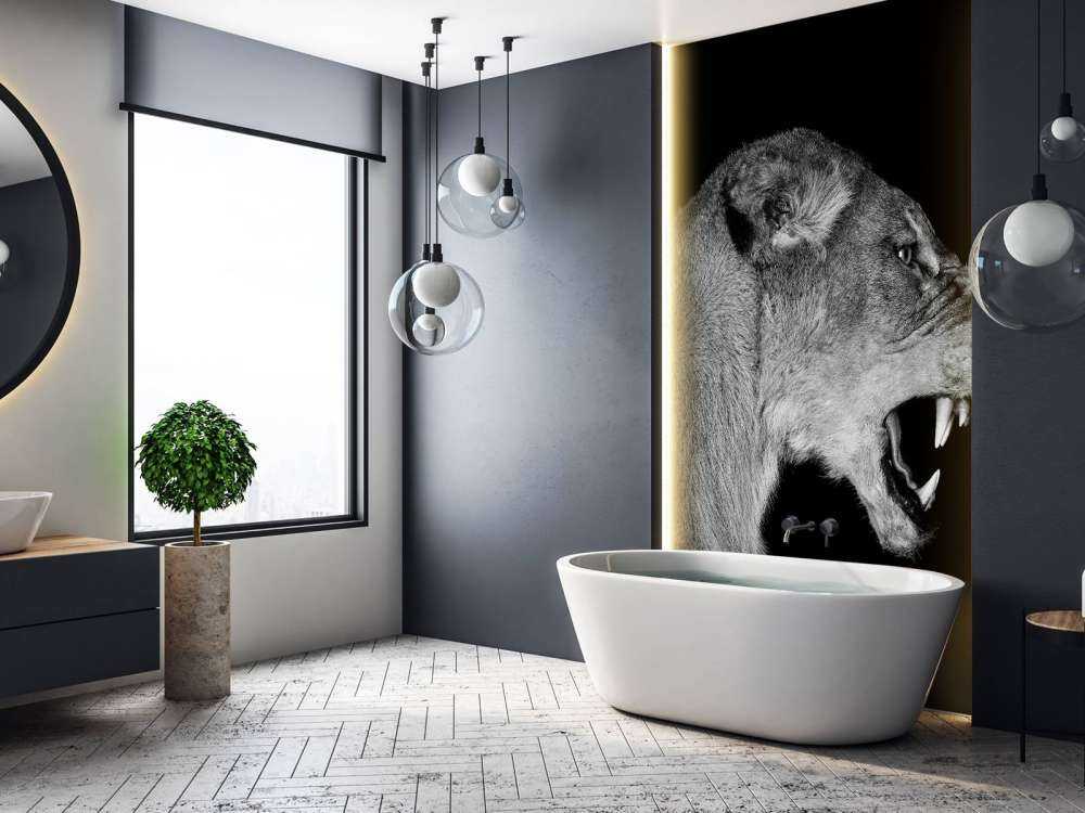 Lejoninnans sidovy svart