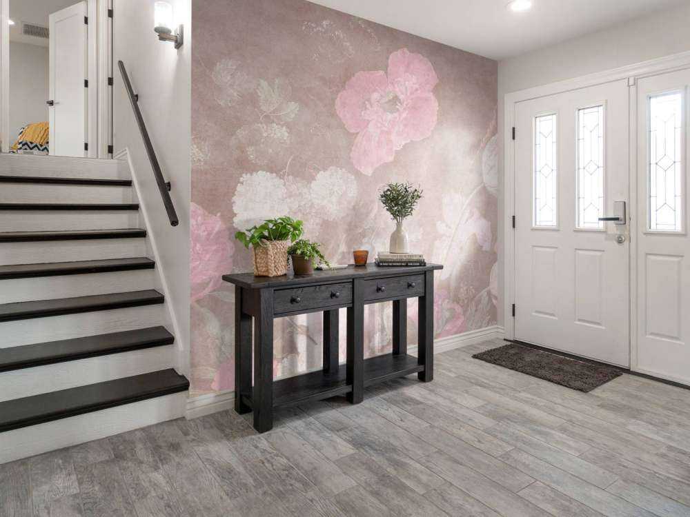 Stilleben med barockblommor - vintage pastell