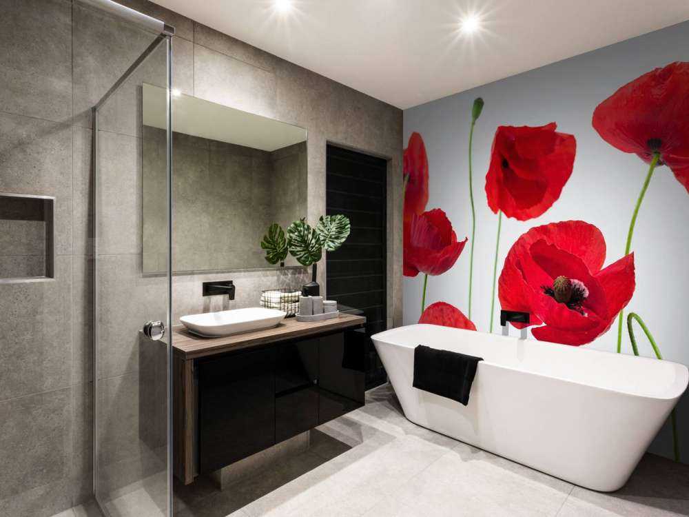 Vallmor på vit bakgrund