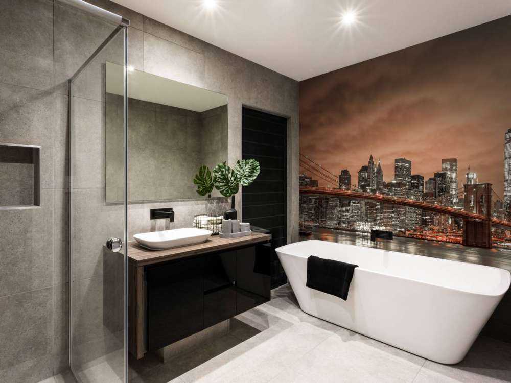 Brooklyn Bridge och Manhattan