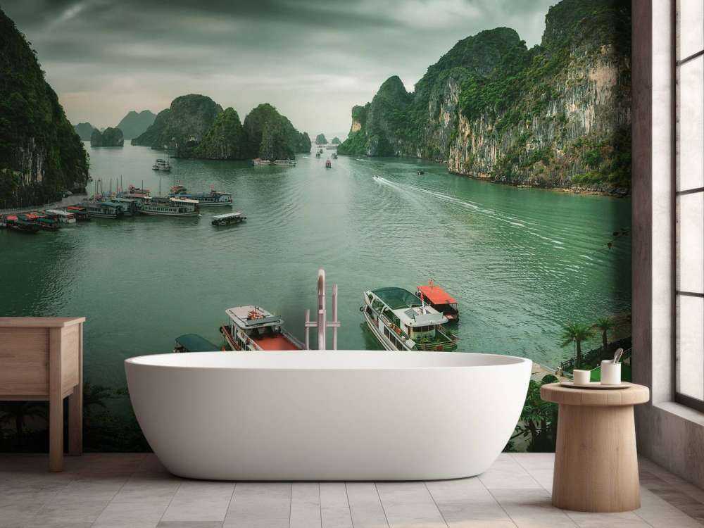 Halongbukten Vietnam