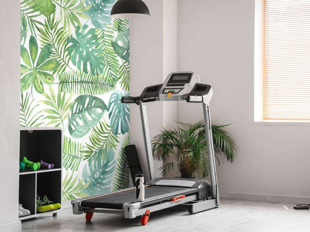 Tropiska akvarellblad