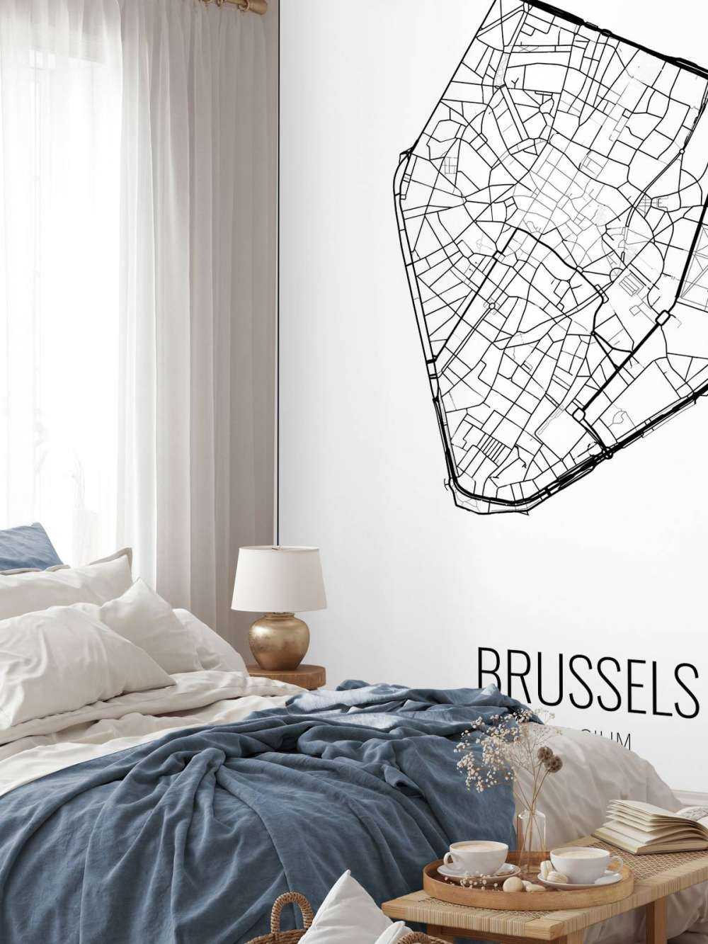 Unikt kort over Bruxelles