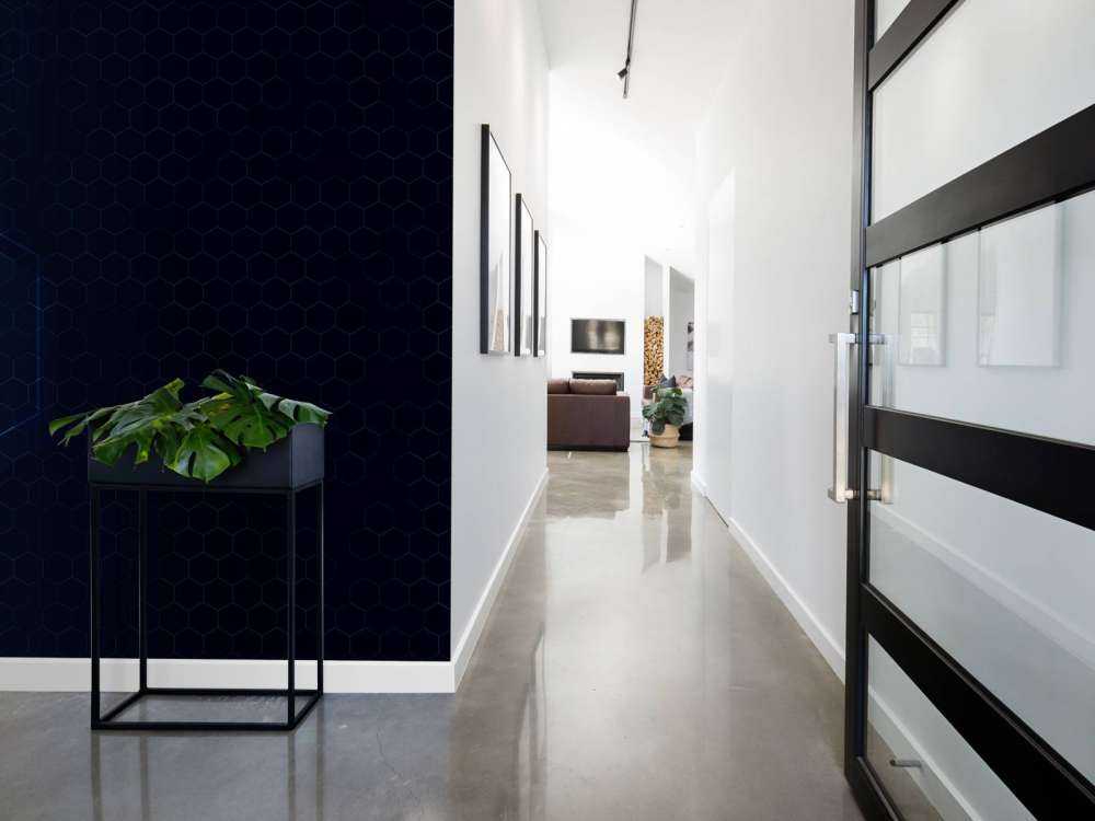 Abstrakte glødende hexagoner