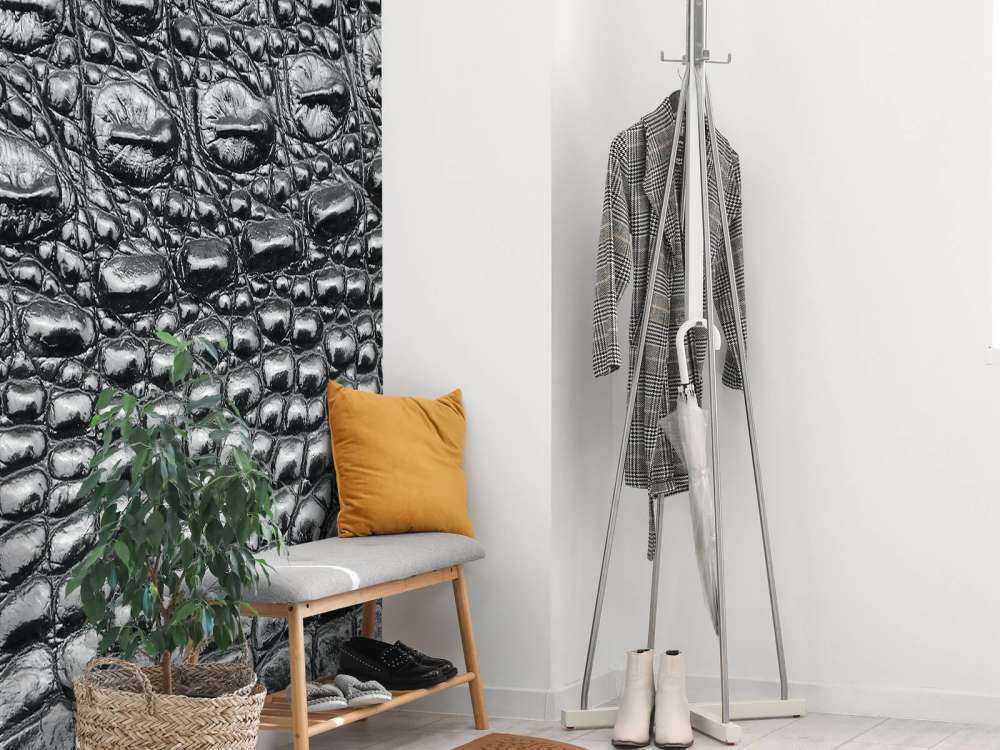 Sort krokodilleskind