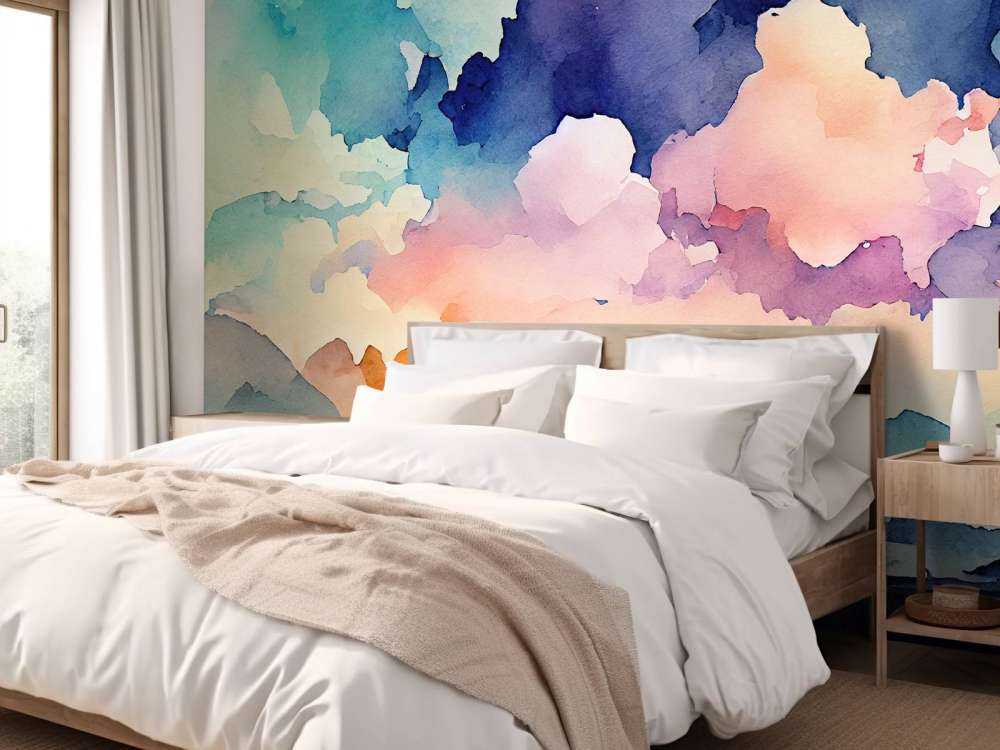 Abstrakt akvarel baggrund