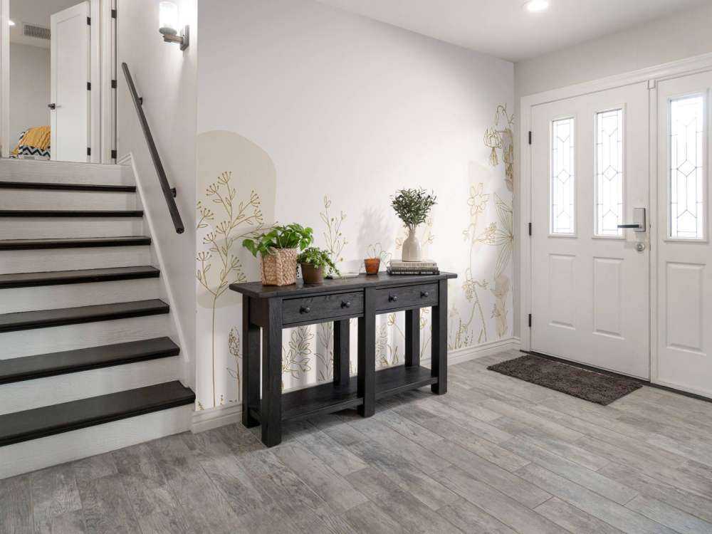 Blomstermark høj beige og naturfarver