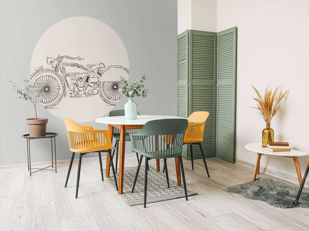 Signeret vintage motor