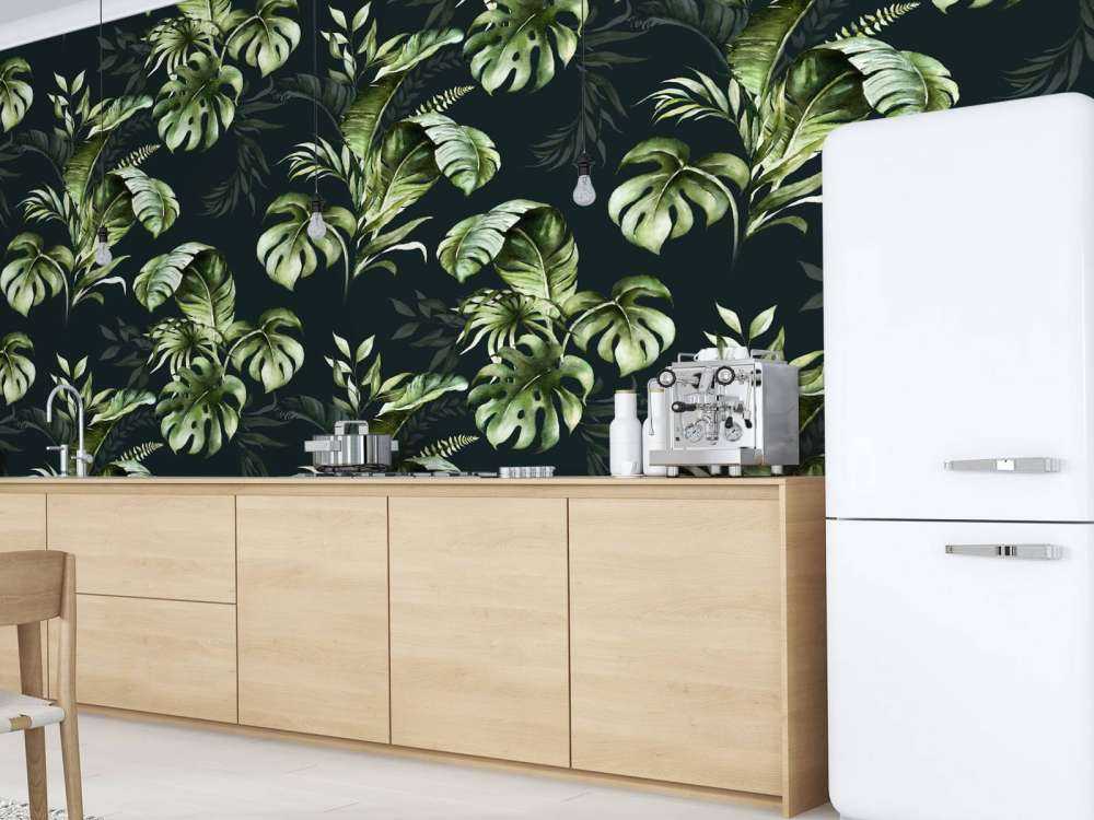 Grønt mønster med blade