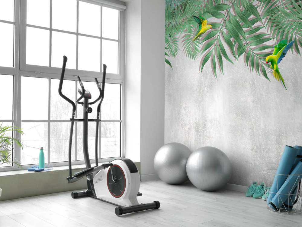 Tropiske blade og parakitter