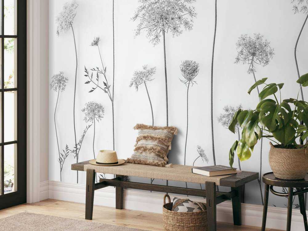 Ko persille i sort og hvid