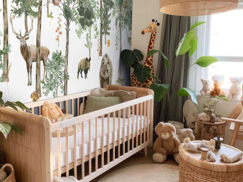 Akvarel skovdyr i akvarel