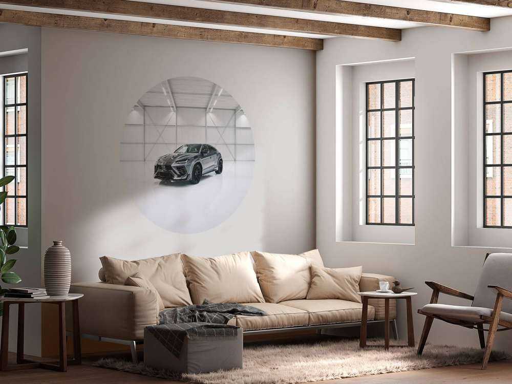 Lamborghini i hvid hal