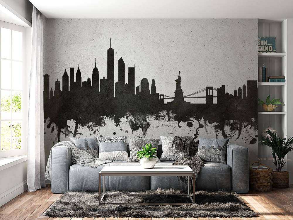 Akvarel skyline, New York