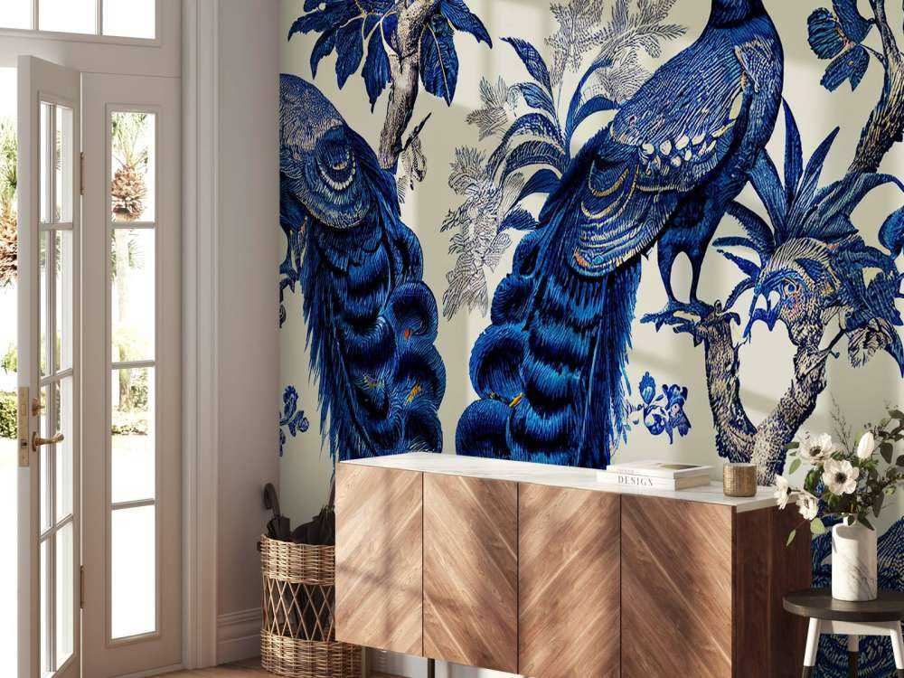 Kongeblå påfuglens pragt