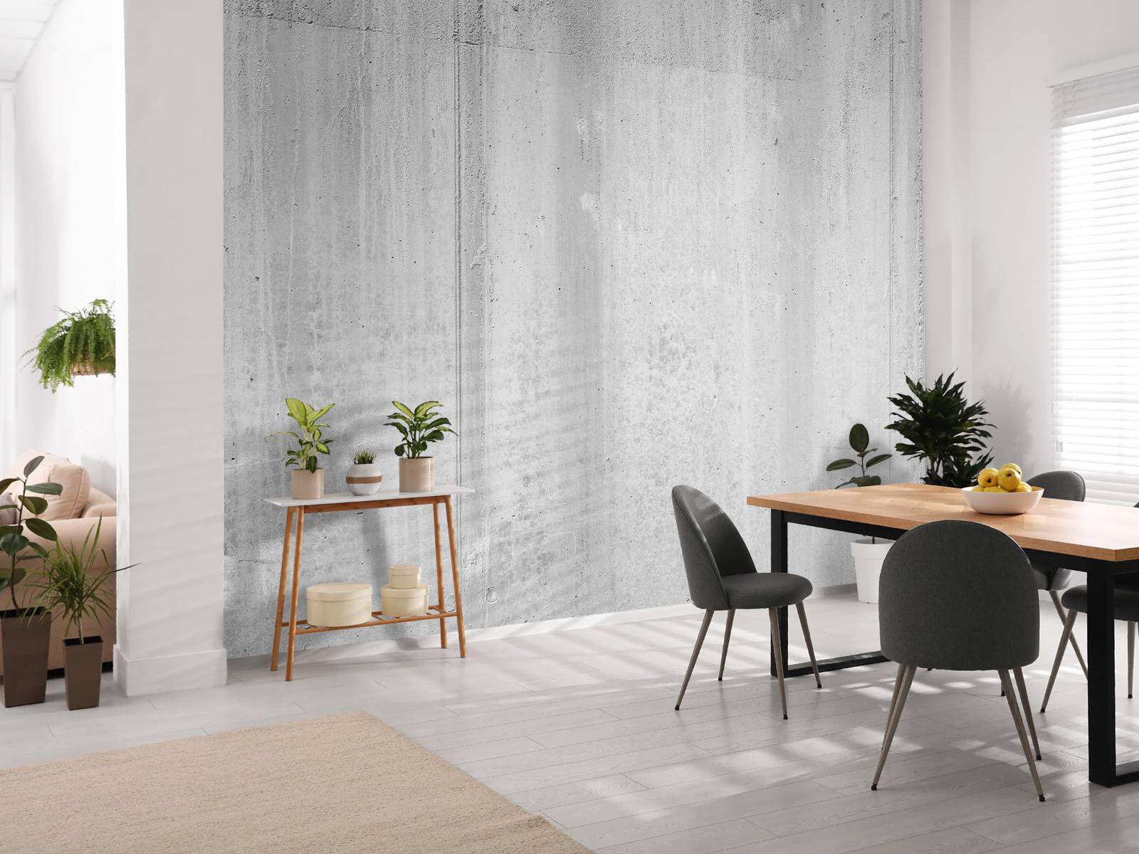 Beton sort og hvid