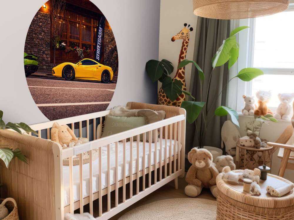 Eksklusive biler ved trehytte