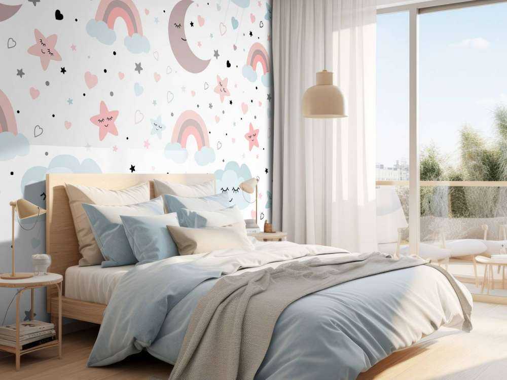 Skyer, måner og regnbuer