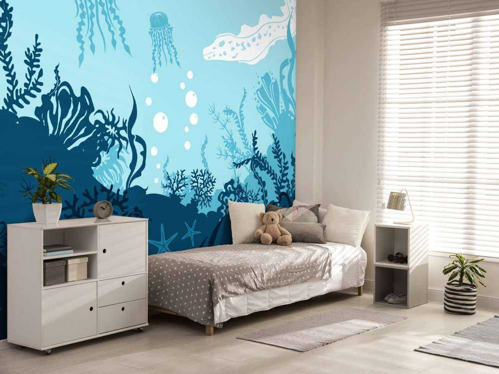 Blå undervannsverden