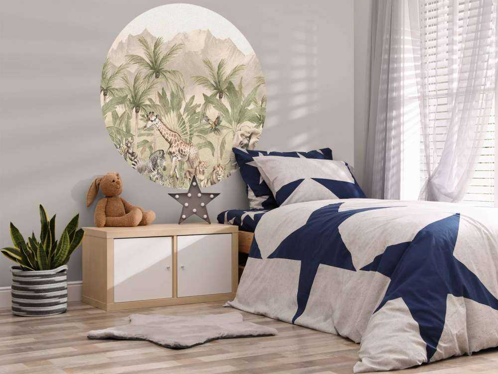 Fjellandskap med dyr