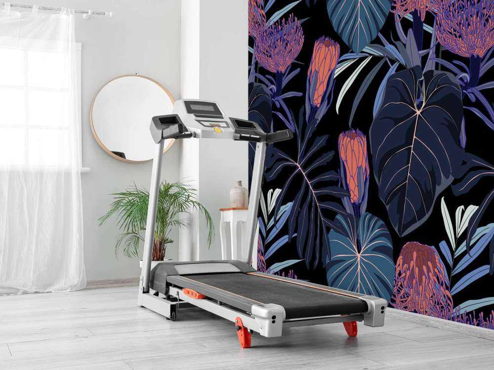 Mønster med tropiske planter