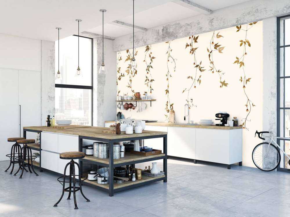 Clematis ranker med blomster