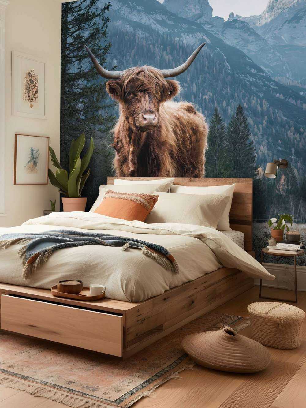 Det skotske høylandet blant trærne