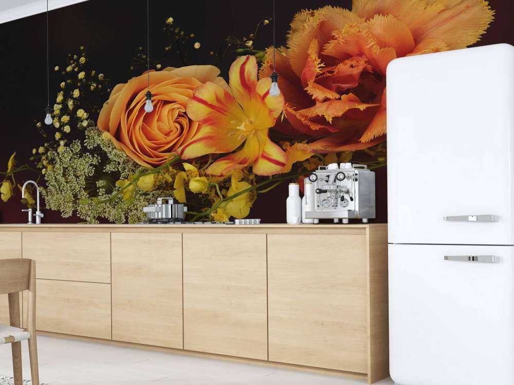 Kompositt blomster krans