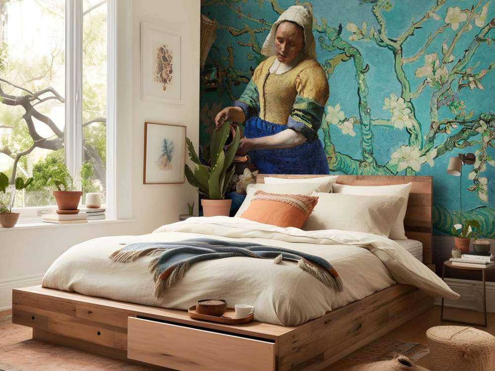 Melkejenta og mandelblomsterjenta