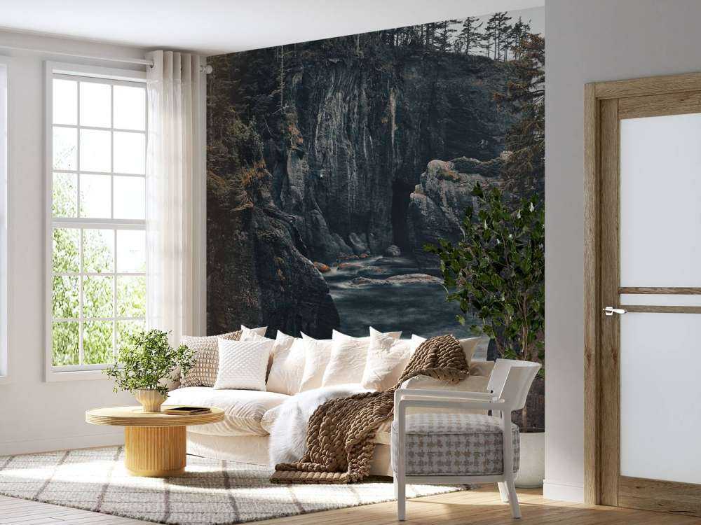 Barsk natur ved kysten