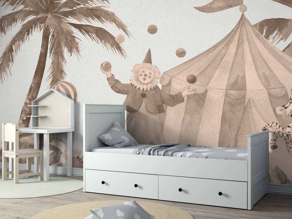Glatte sirkusdyr taupe