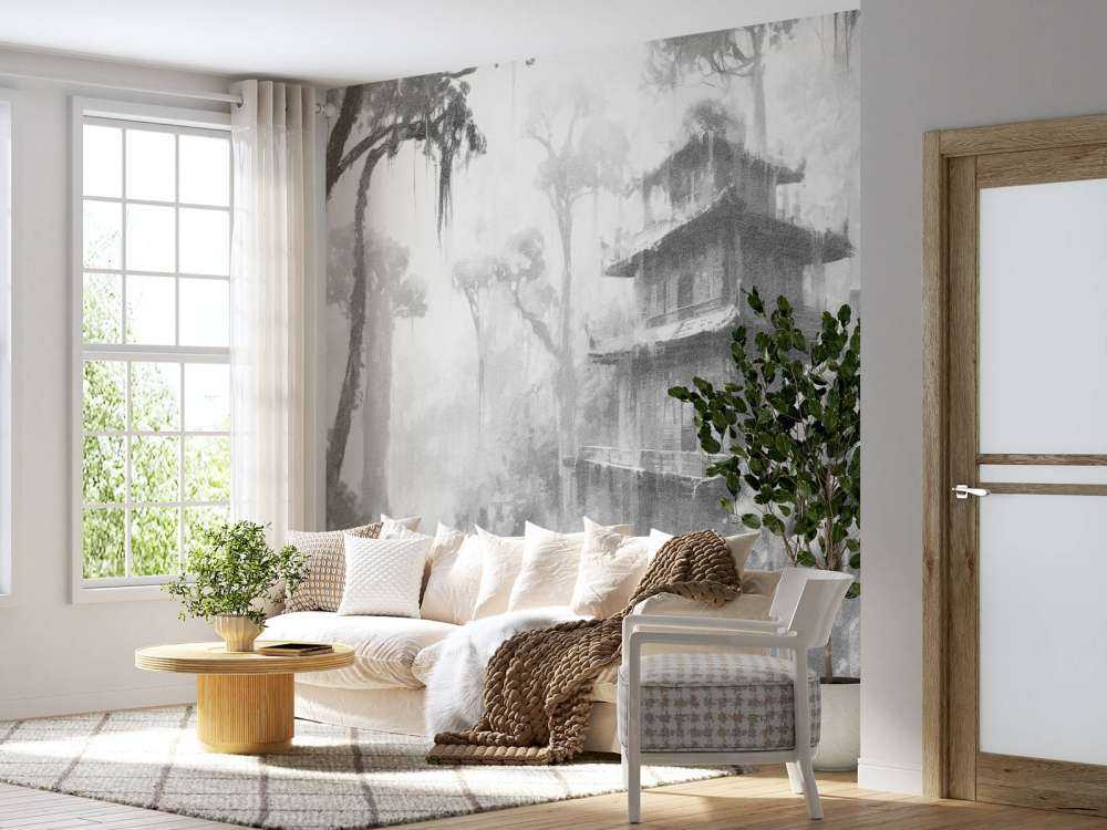 Skjult Hytte i Tåkete Skog