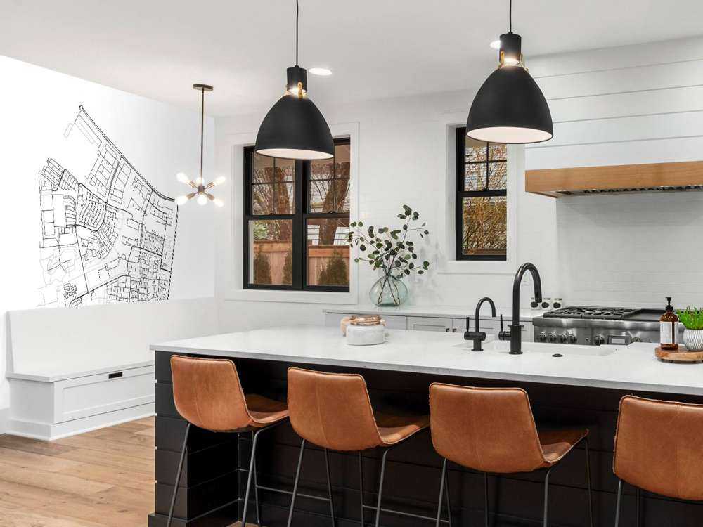 Kart over Dronten, hvit