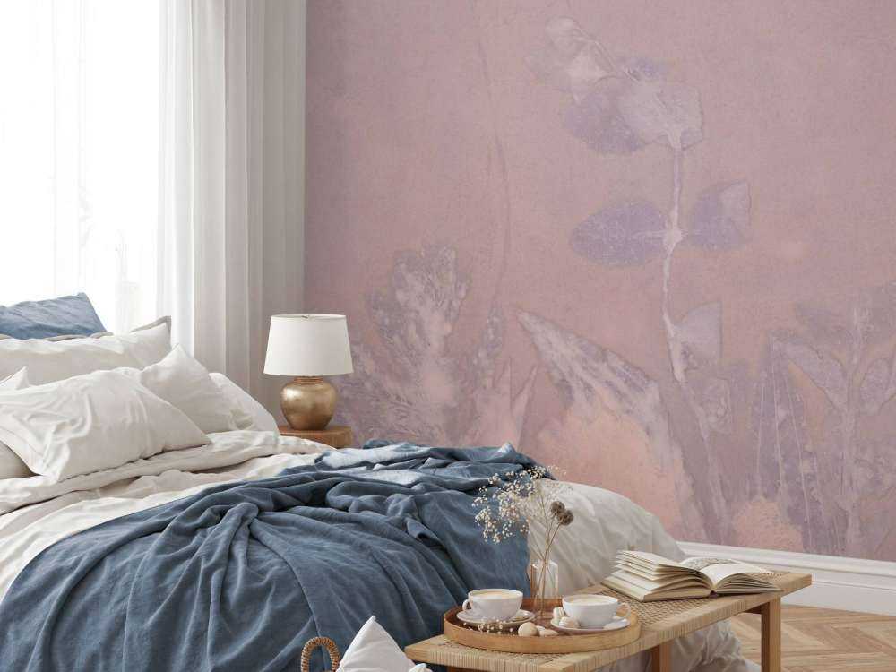 Wilde geranium och snöbär - mauve