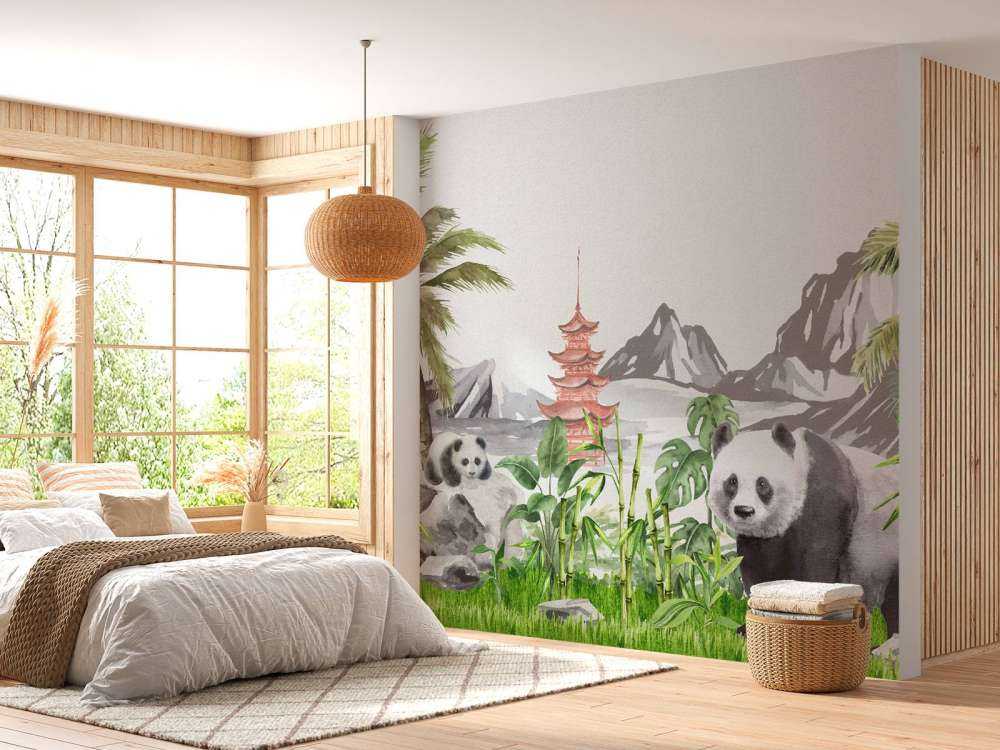 Pandor i bambu-djungeln