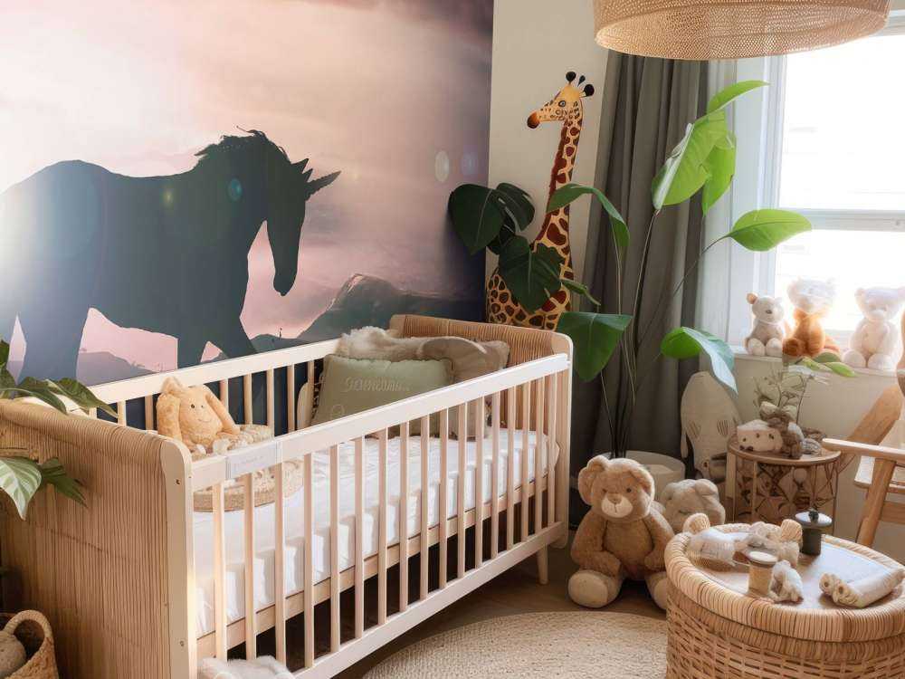 Enhörning i solnedgången