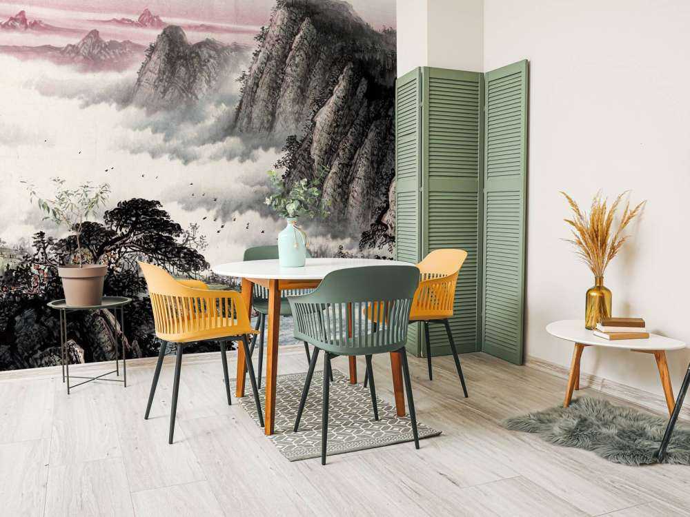 Kinesiskt landskap traditionellt