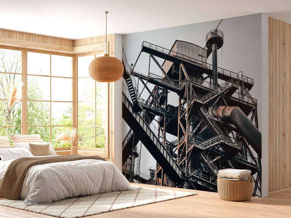 Övergiven stålfabrik